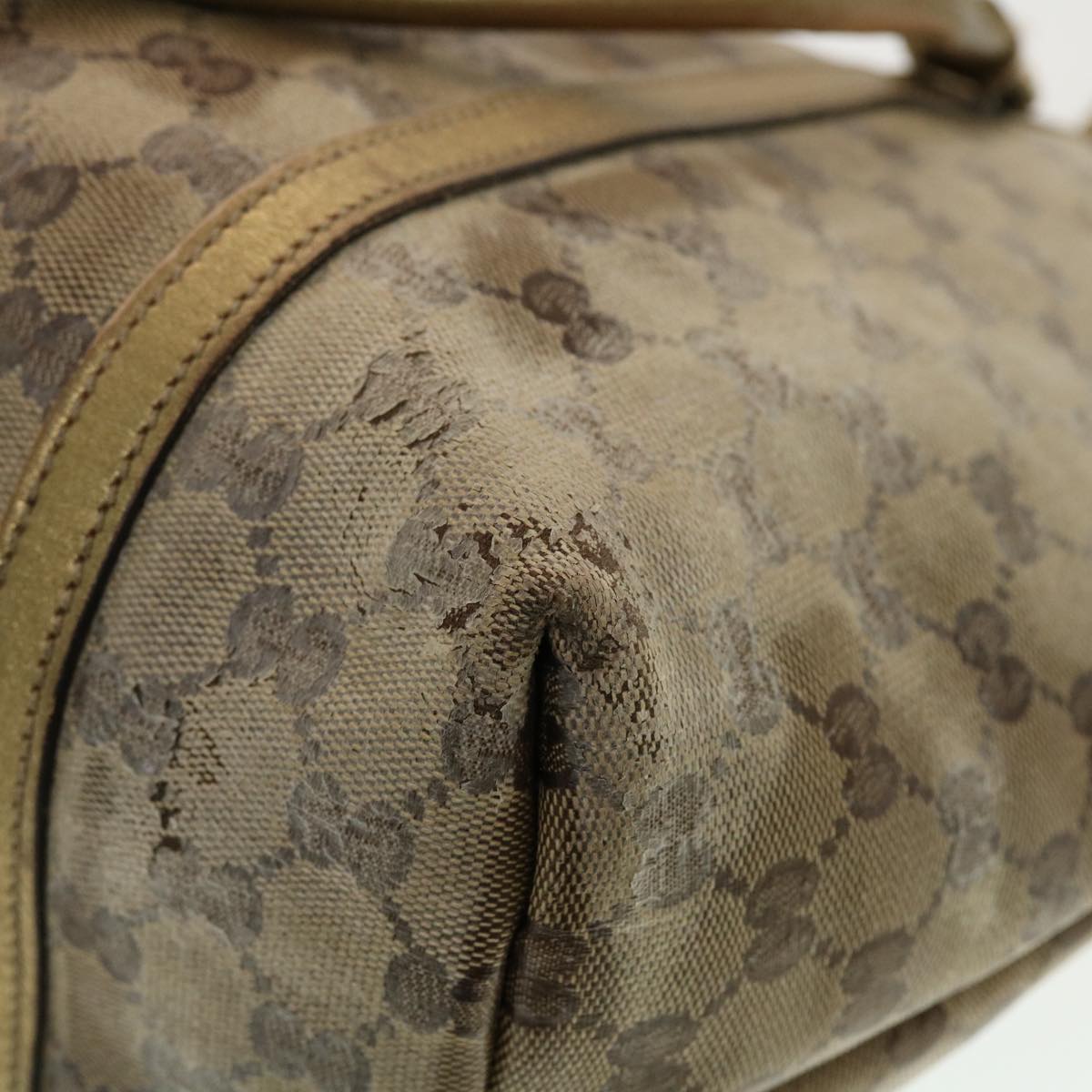 GUCCI GG Supreme Shoulder Bag Beige 197953 44426