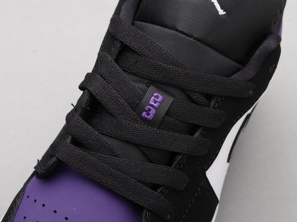 GLM - AJ1 Black and purple toes