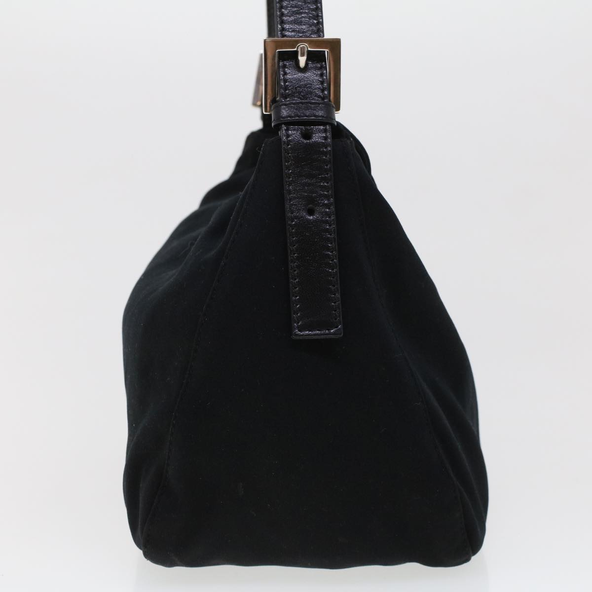 FENDI Mamma Baguette Shoulder Bag Nylon Black 2321.26426.008 44758