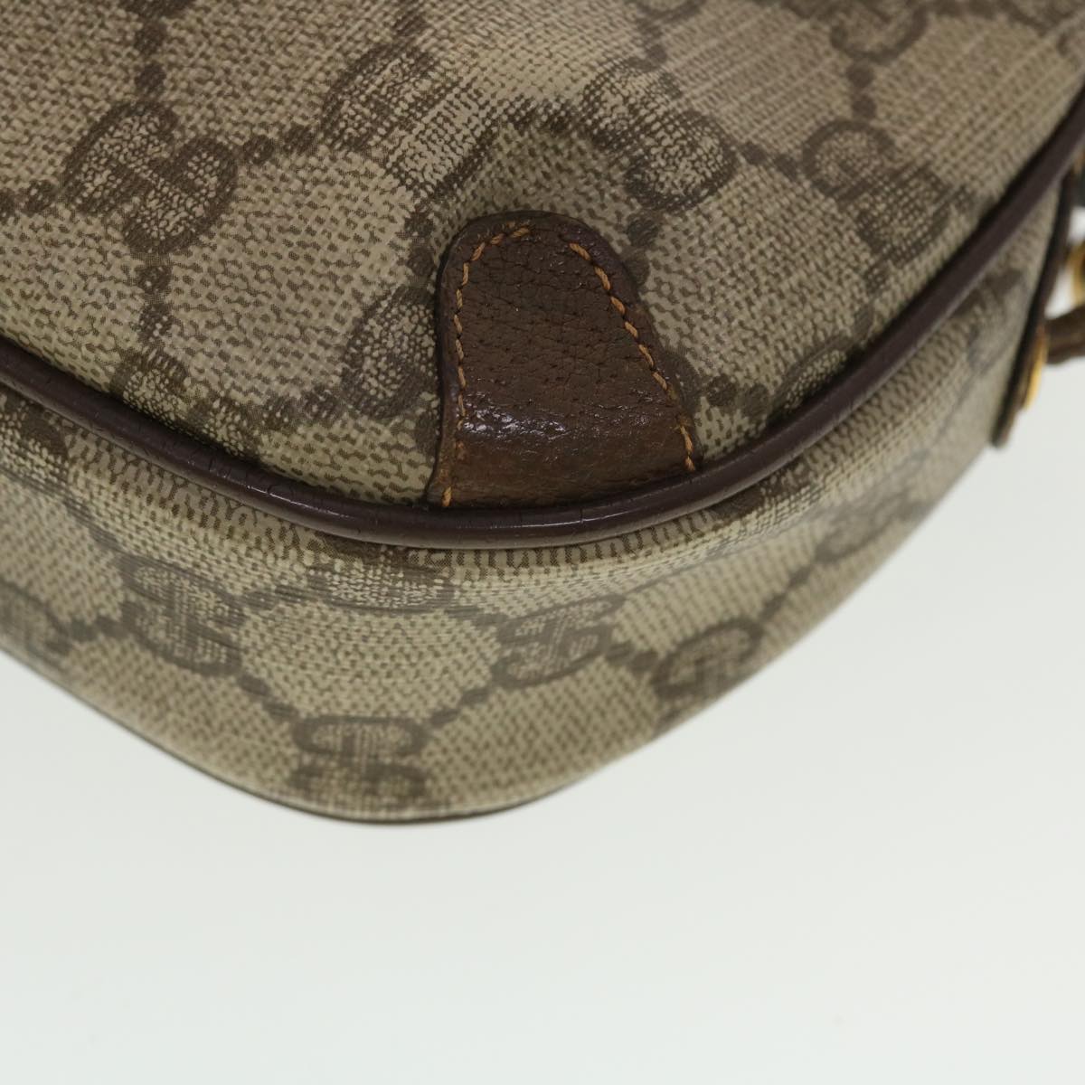 GUCCI GG Canvas Web Sherry Line Shoulder Bag Beige Red 156.02.066 44787