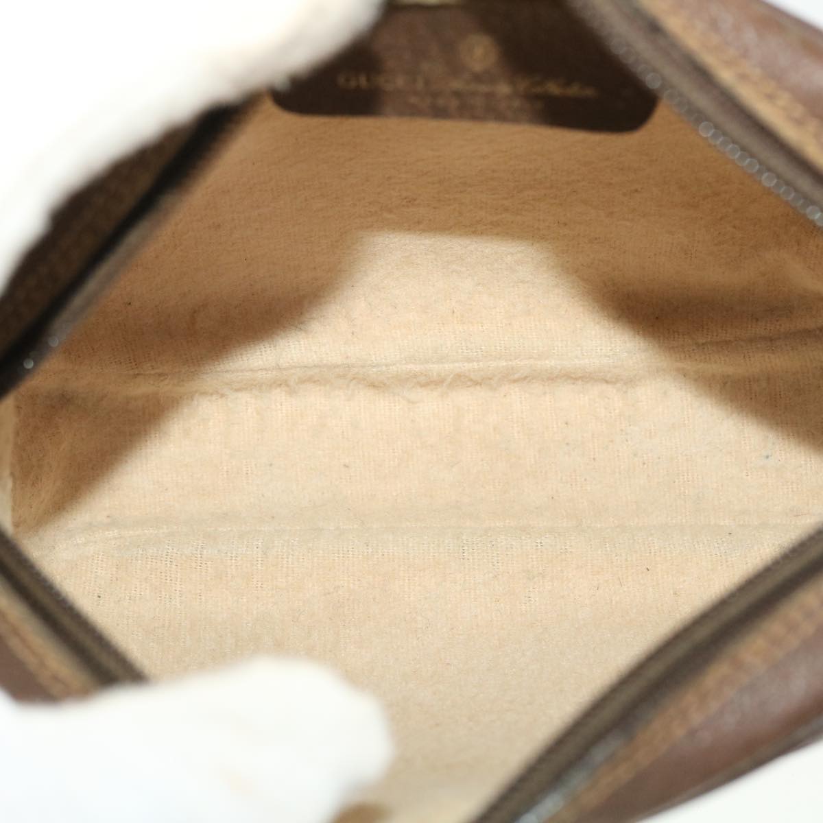 GUCCI GG Canvas Web Sherry Line Shoulder Bag Beige Red 156.02.066 44787