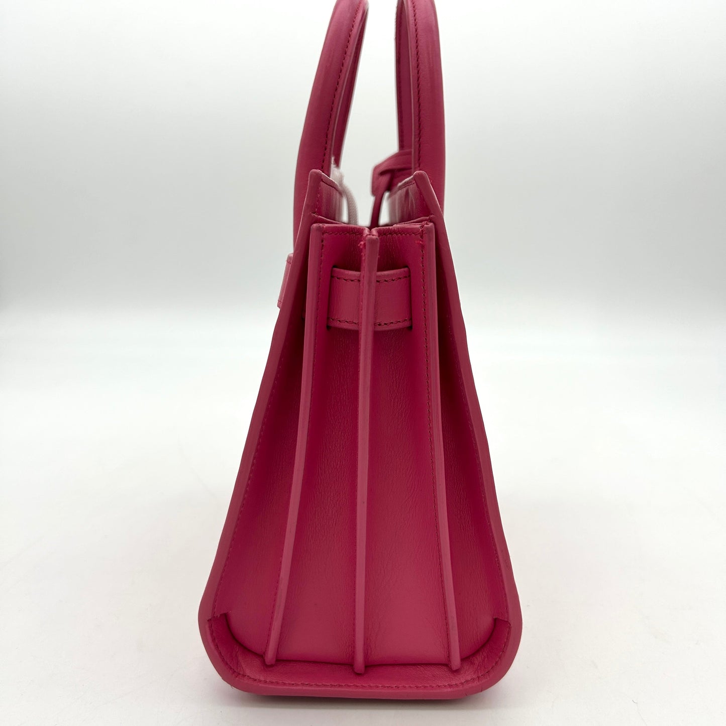 SAINT LAURENT Calfskin Nano Sac De Jour Bubblegum LA1084