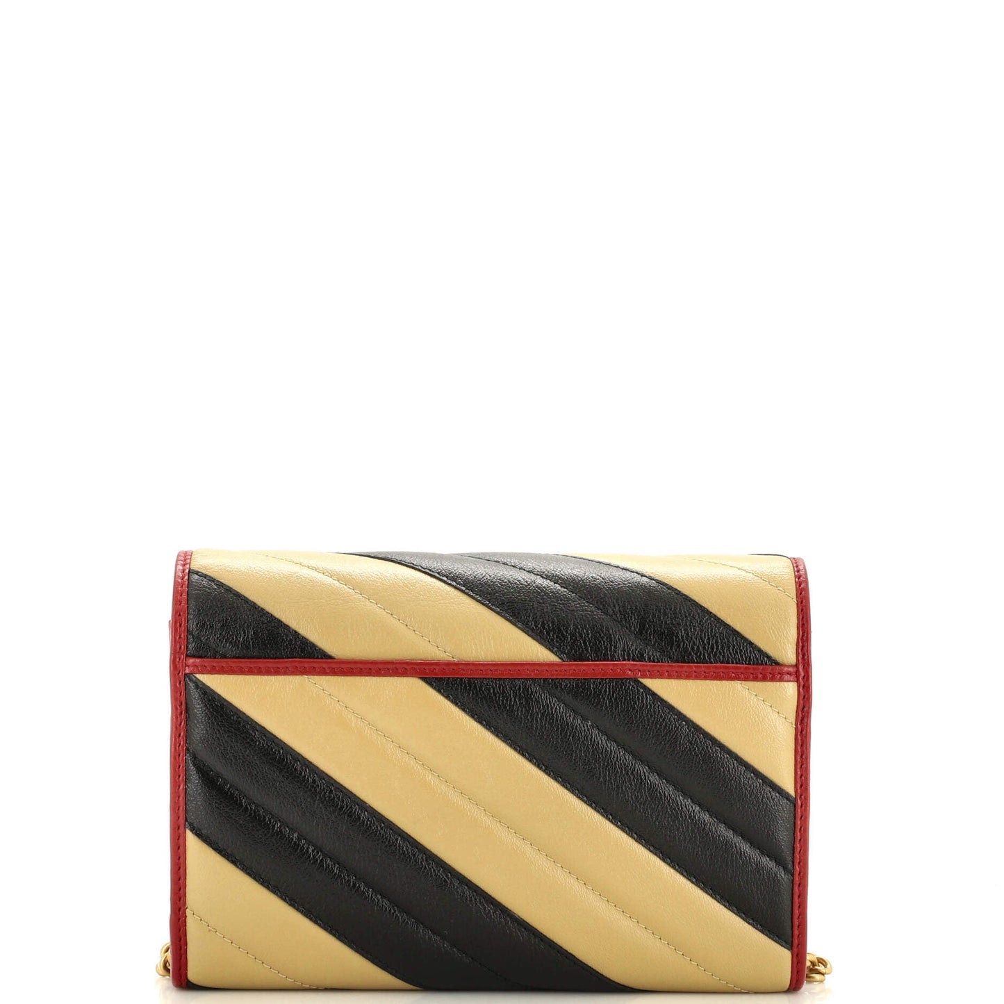 GG Marmont Chain Wallet Diagonal Quilted Leather Mini
