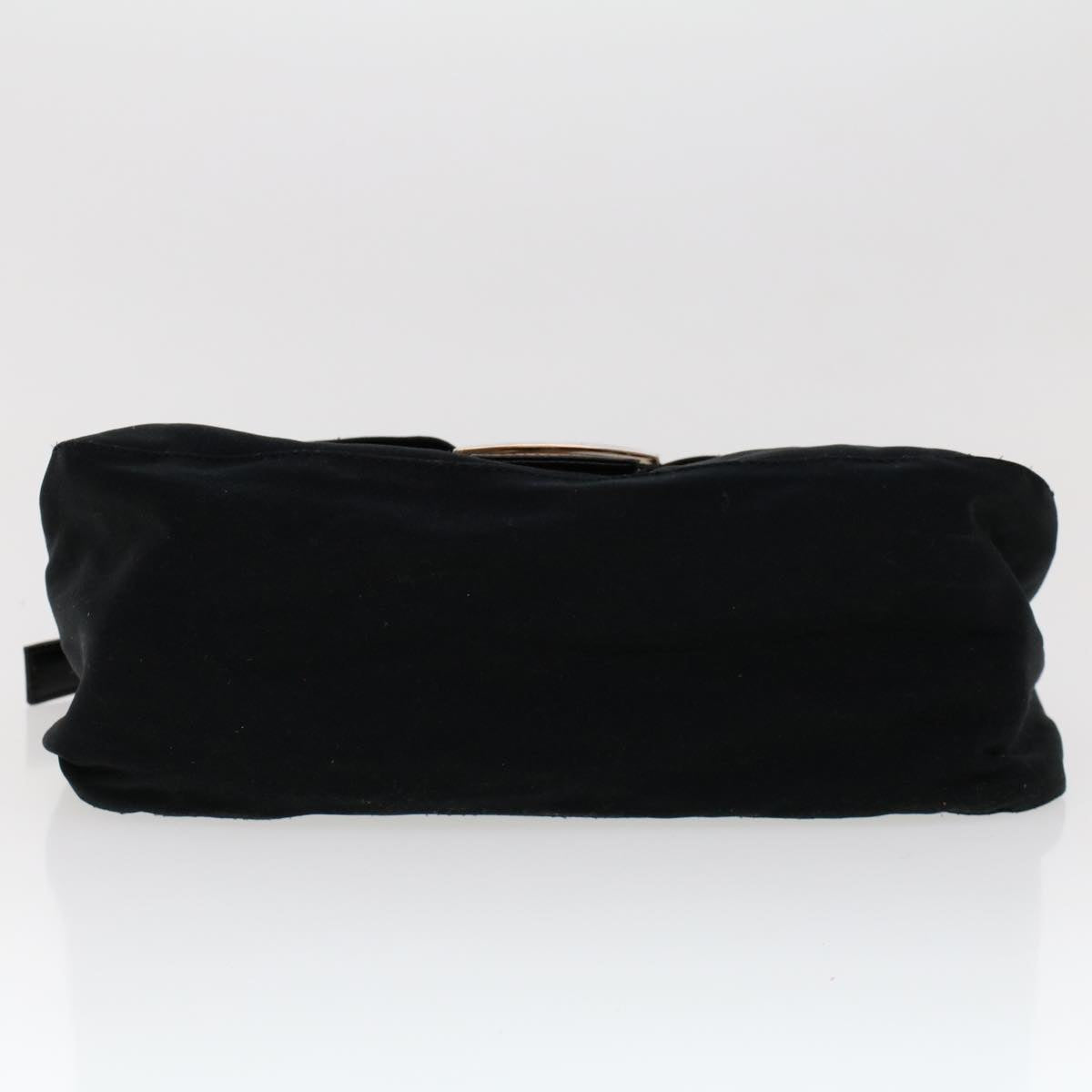 FENDI Mamma Baguette Shoulder Bag Nylon Black 45607