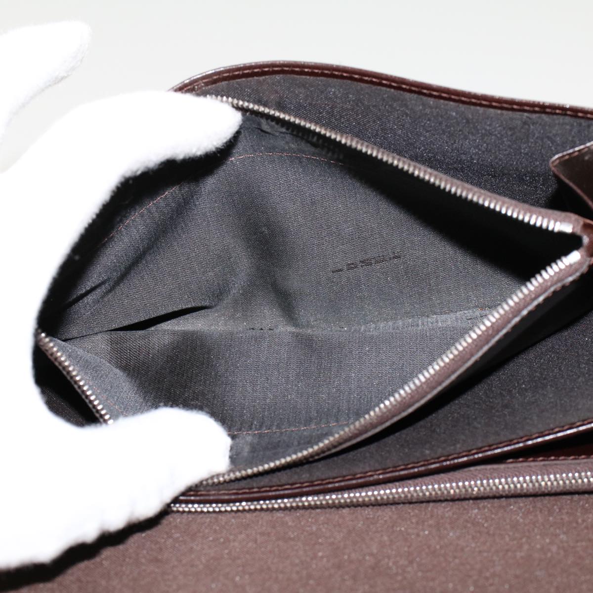 FENDI Zucca Canvas Long Wallet Black Brown 45644