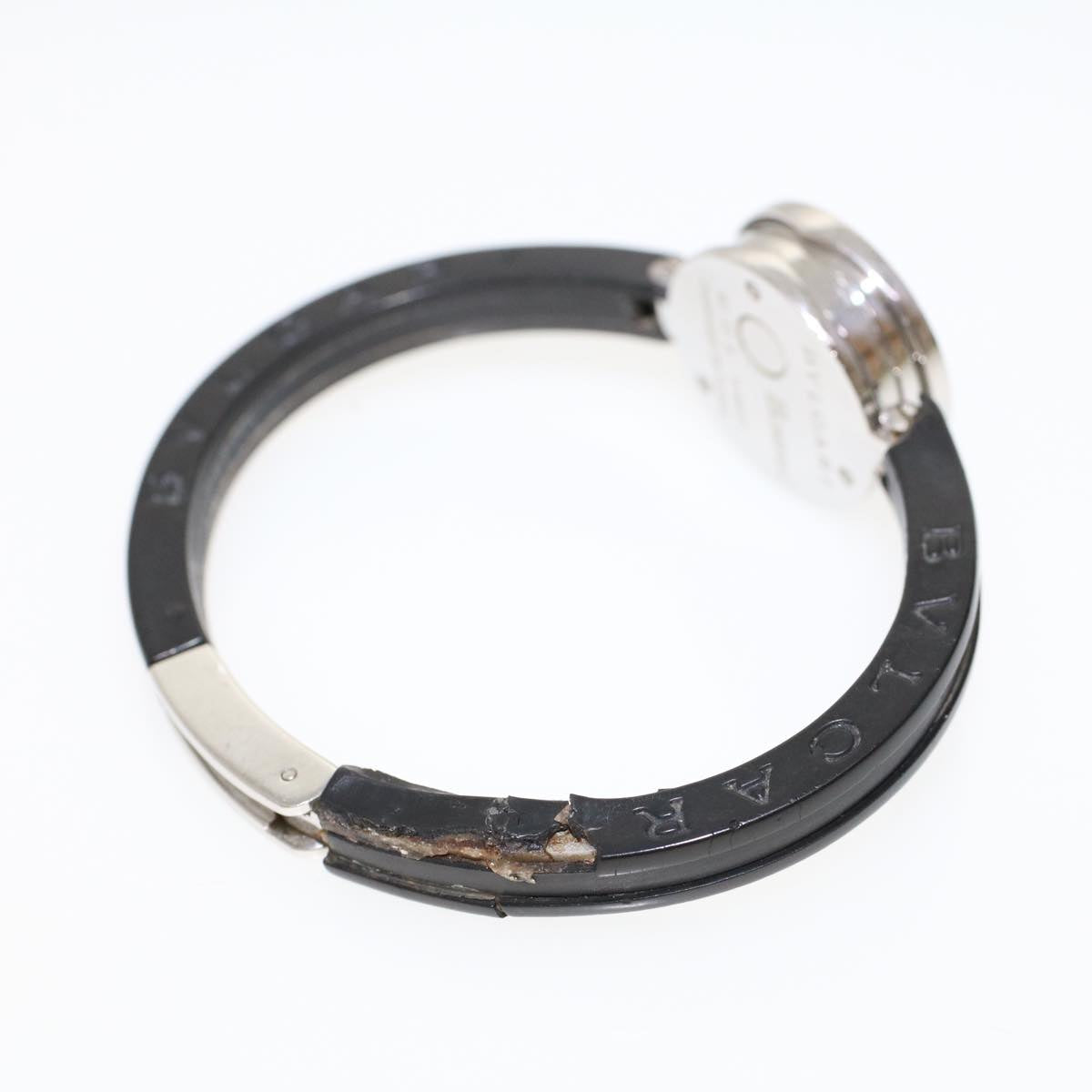 BVLGARI Watches Zero One Stainless Steel Silver Black Auth 45729