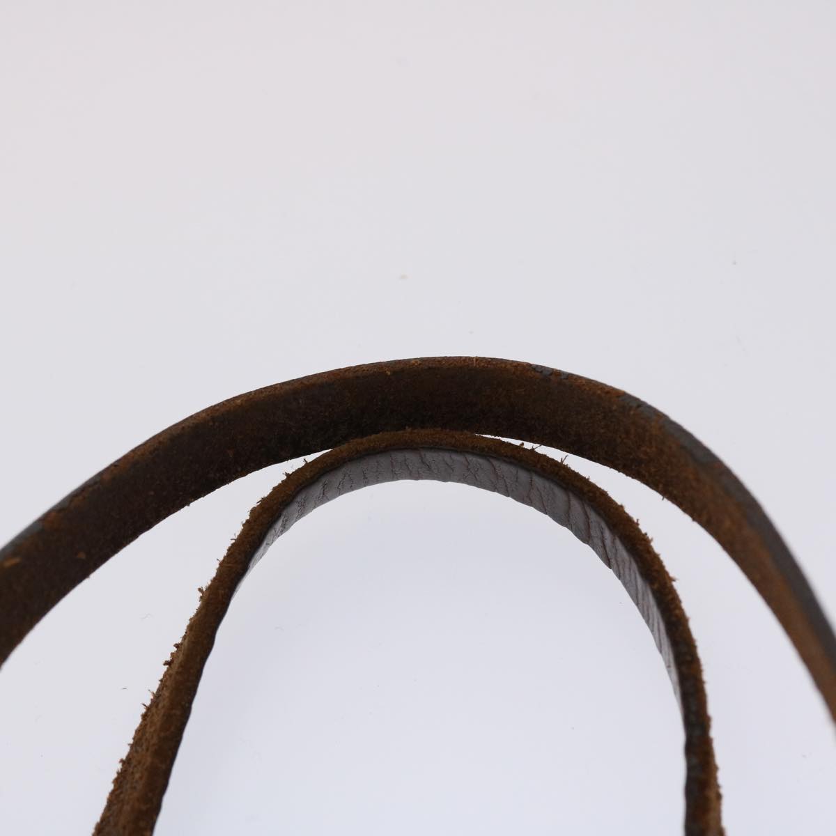 FENDI Zucca Canvas Hand Bag Nylon Brown Black 45877