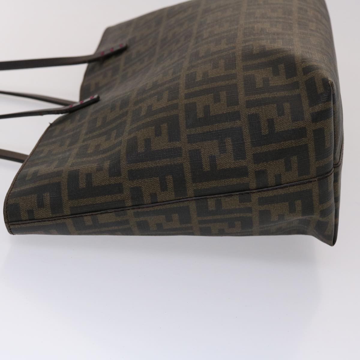FENDI Zucca Canvas Tote Bag Black Brown 45932