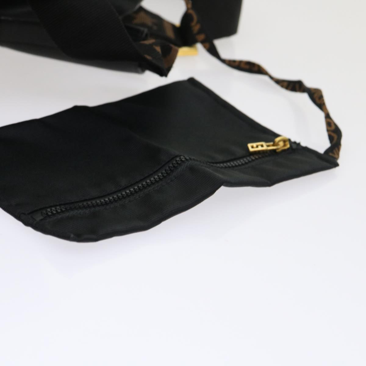 FENDI Boston Bag Nylon 2way Black 46161