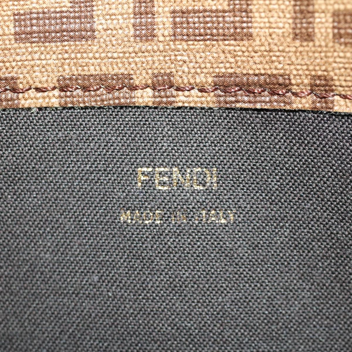 FENDI Zucchino Canvas Long Wallet Brown 46402