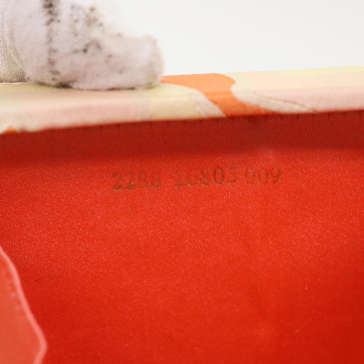 FENDI Mini Mamma Baguette Pouch Nylon Orange 46674