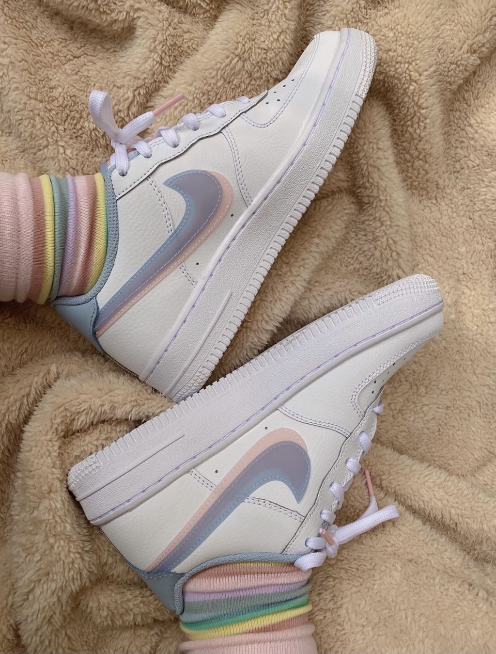 GLM - AF1 Blue Pink Double Hook Women's