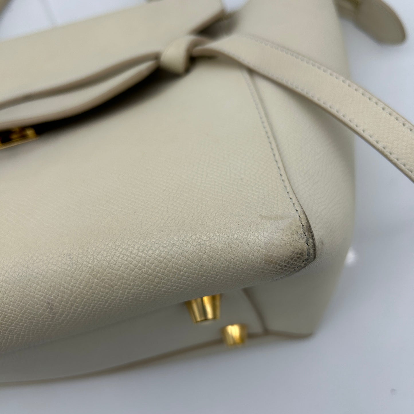Celine Beige Belt Shoulder Bag