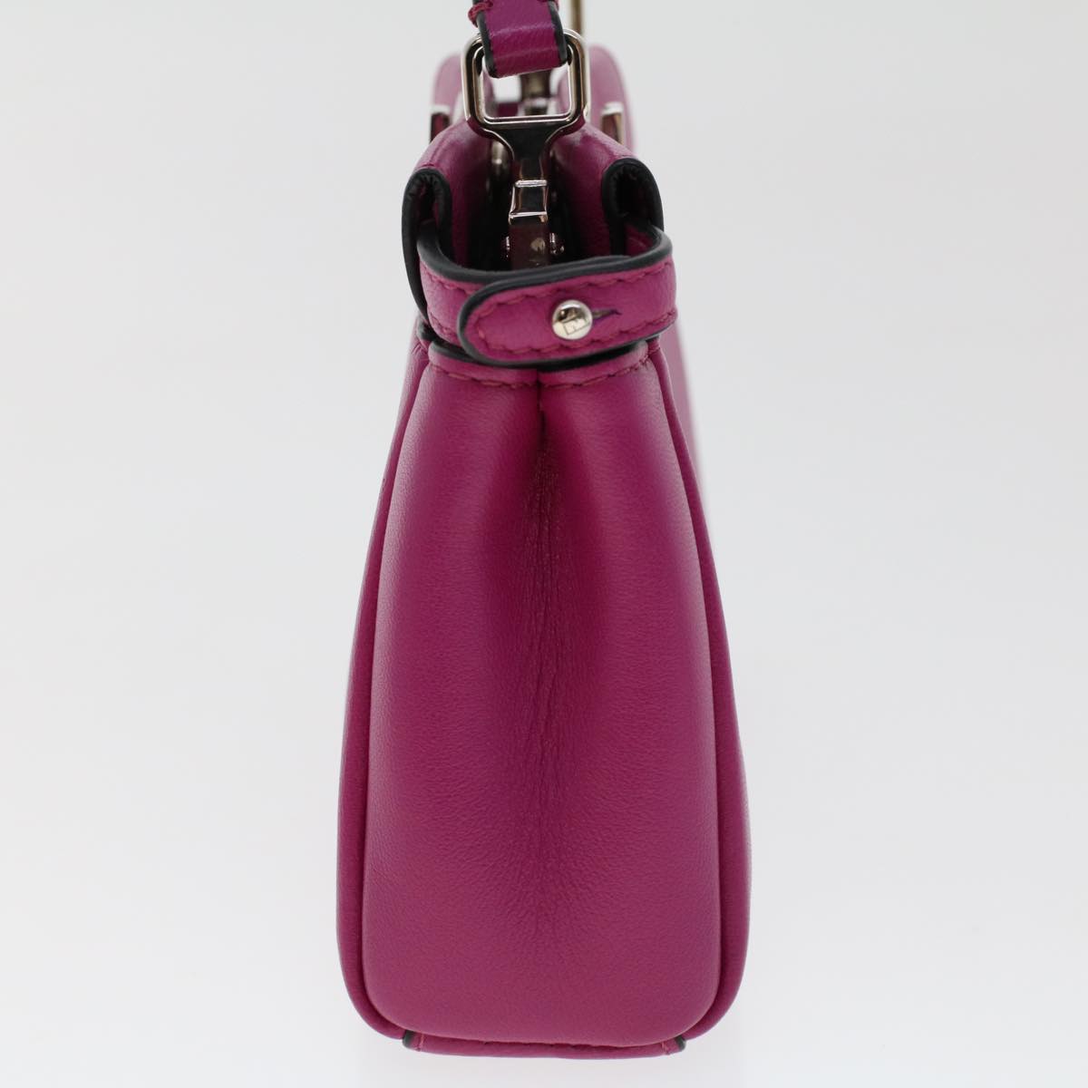 FENDI Shoulder Bag Leather Pink 47385