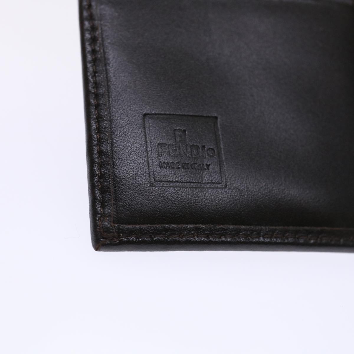 FENDI Zucca Canvas Wallet Black Brown 2251-01692-009 47535
