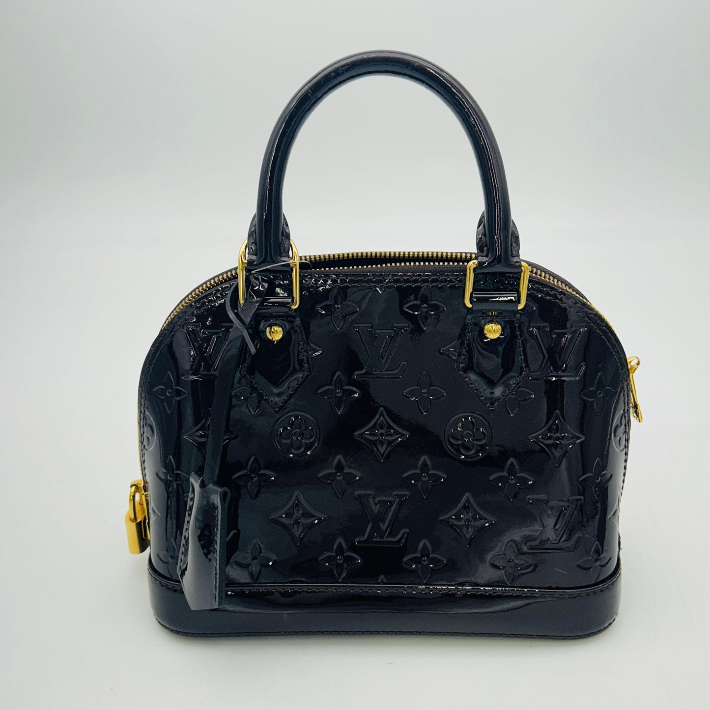 Louis Vuitton Black Monogram Vernis Alma BB Bag B1224GKDT6