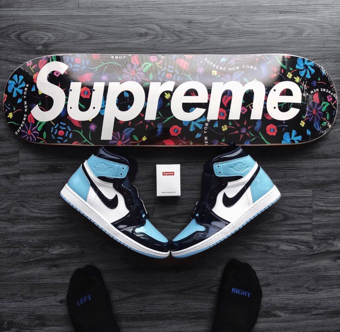 GLM - AJ1 North Carolina Patent Leather