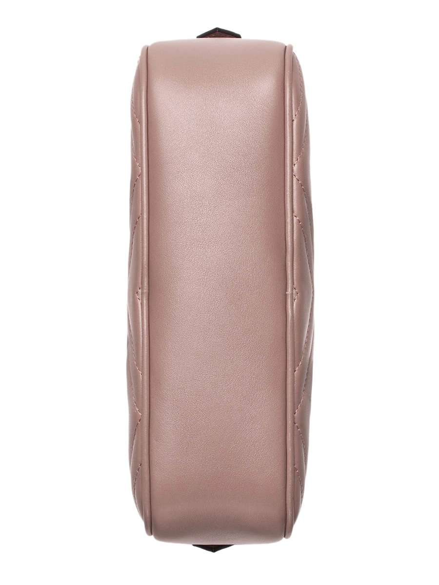 GG Marmont Small MatelassÃƒÆ’Ã‚Â© Zipped Dusty Pink Shoulder Bag