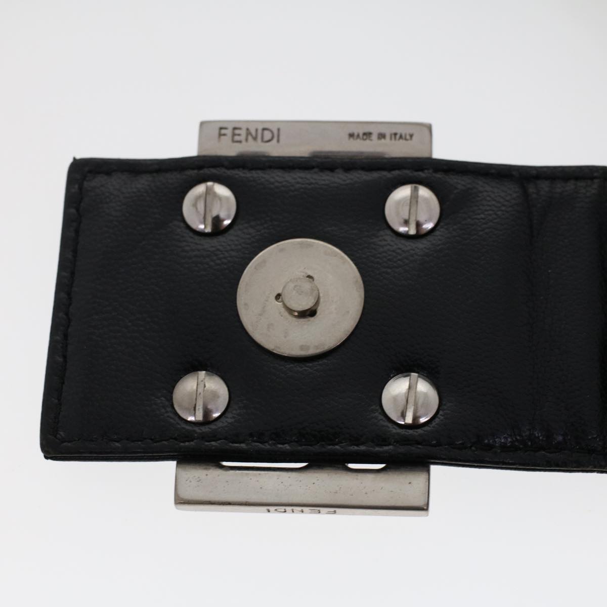 FENDI Shoulder Bag Nylon Black 48463