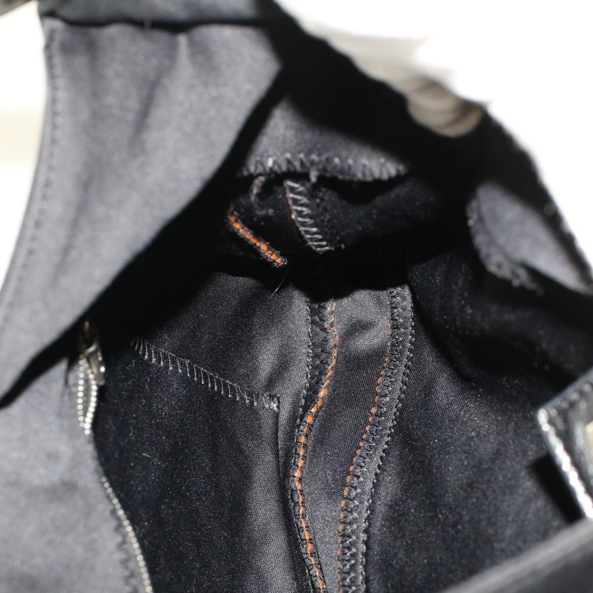 FENDI Shoulder Bag Nylon Black 48463