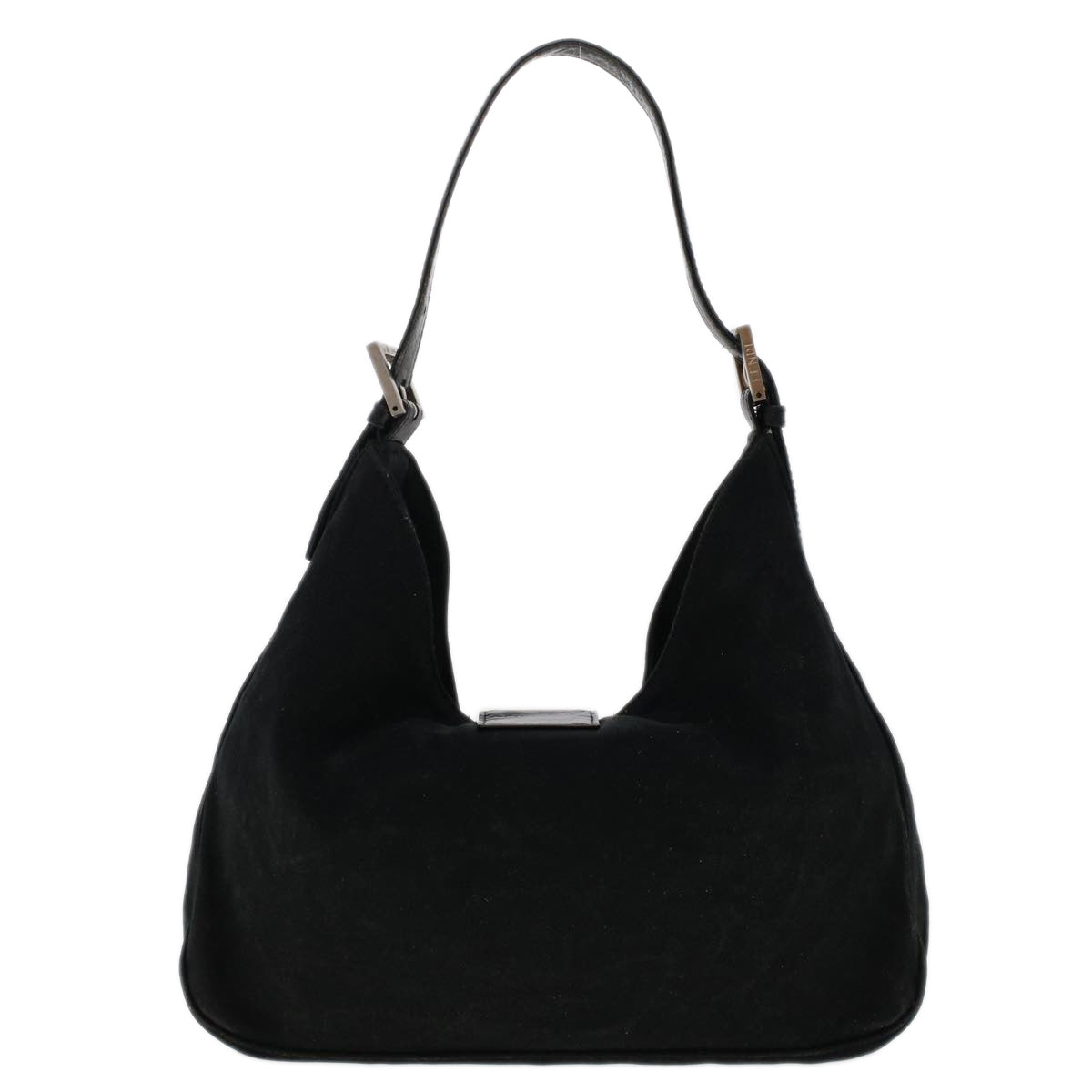 FENDI Shoulder Bag Nylon Black 48463
