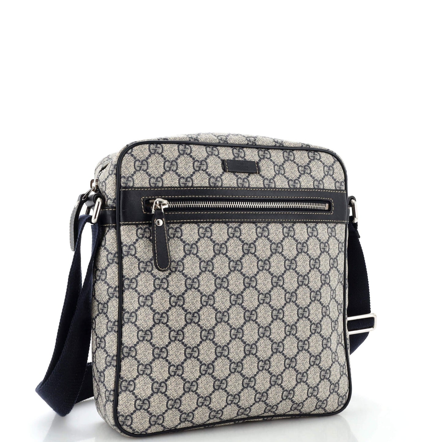 Front Zip Messenger GG Coated Canvas Medium