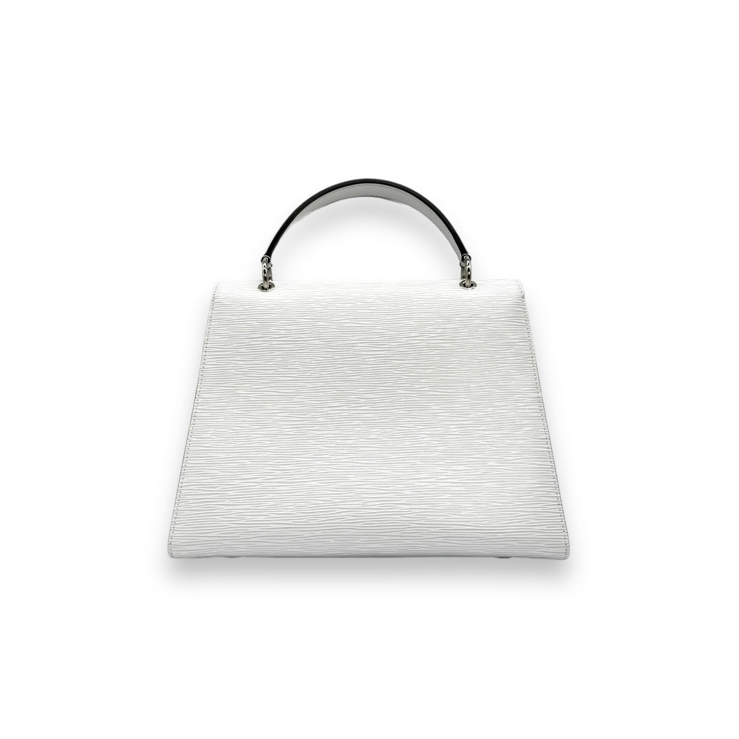 Louis Vuitton White Epi Grenelle MM Handbag
