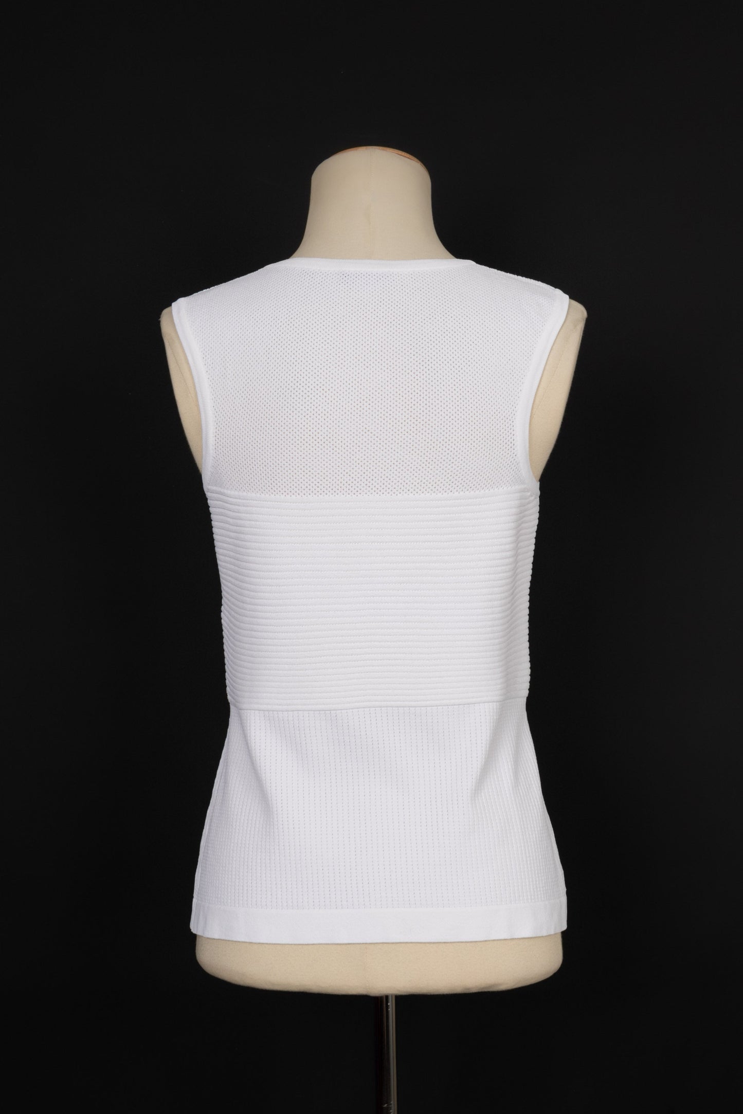 Haut en coton blanc Chanel