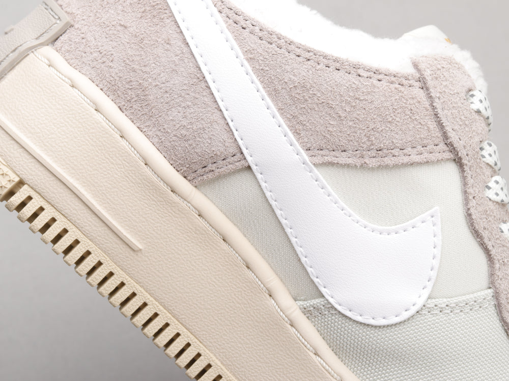 GLM - AF1 Shadow gray and white deconstructed plus velvet