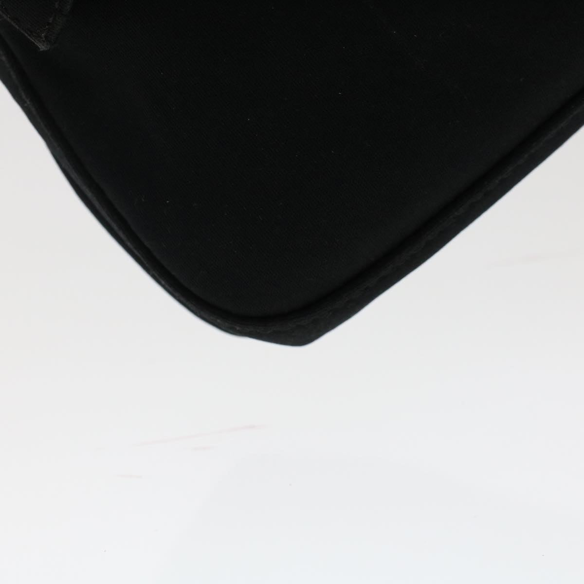 FENDI Mamma Baguette Shoulder Bag Nylon Black 49276