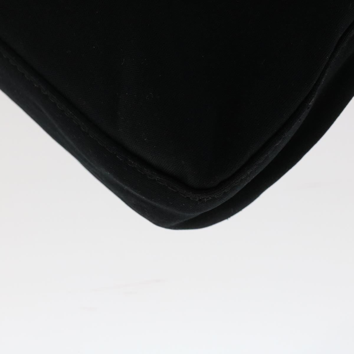 FENDI Mamma Baguette Shoulder Bag Nylon Black 49276