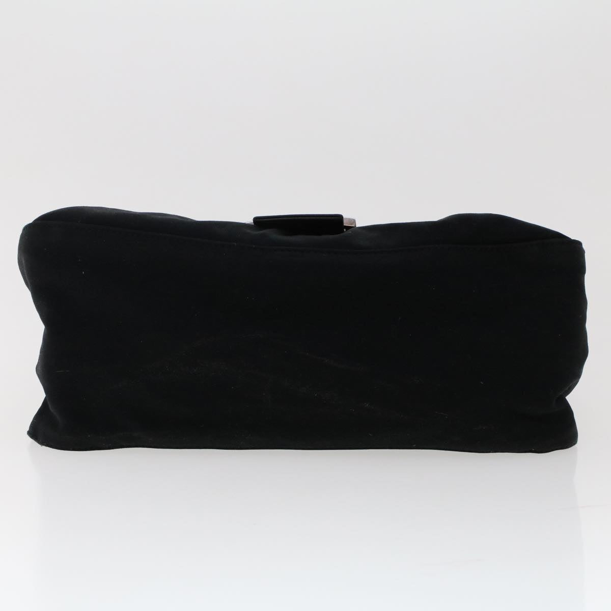 FENDI Mamma Baguette Shoulder Bag Nylon Black 49277
