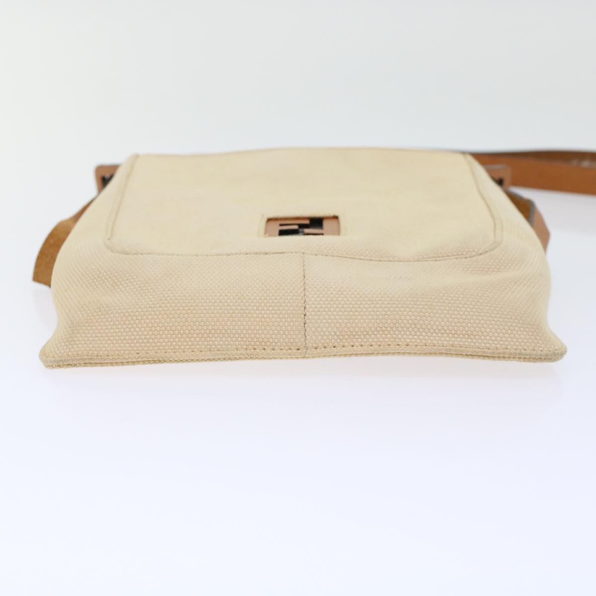 FENDI Shoulder Bag Canvas Beige 49413
