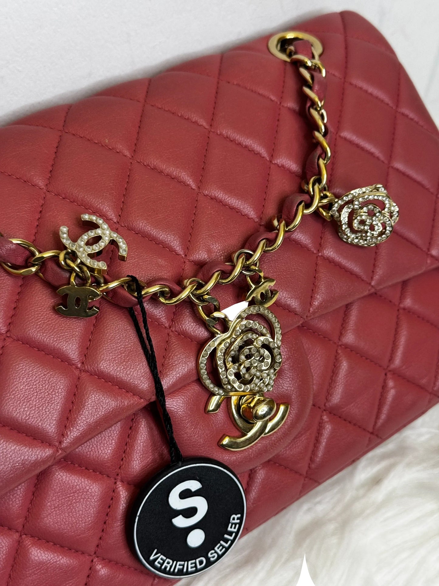 Chanel CF Medium Bag Pink_B9-51