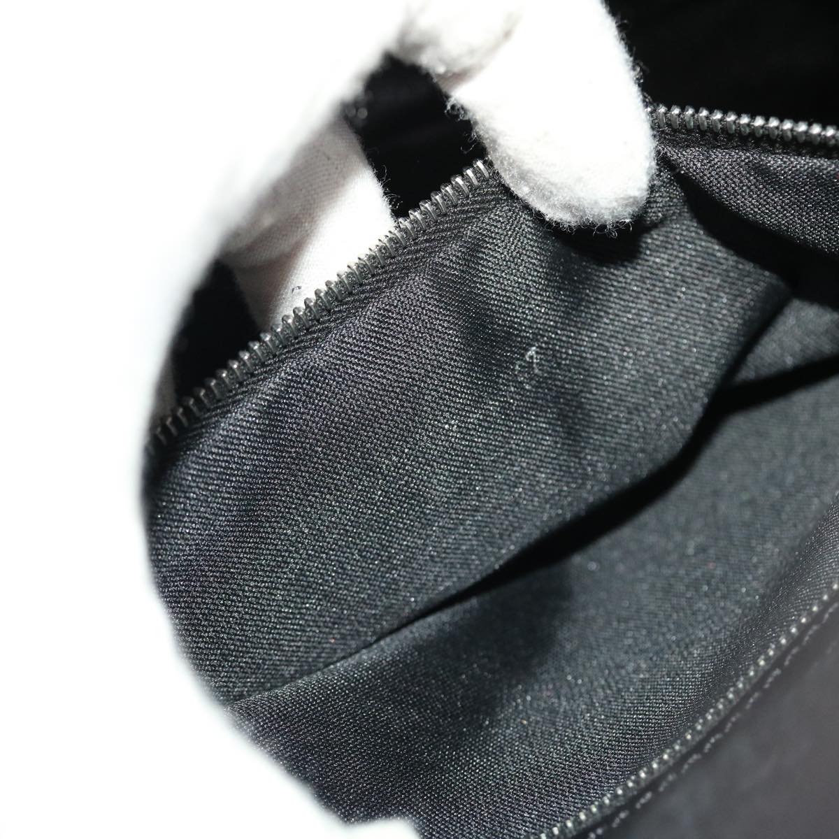 FENDI Mamma Baguette Shoulder Bag Wool Black 49783