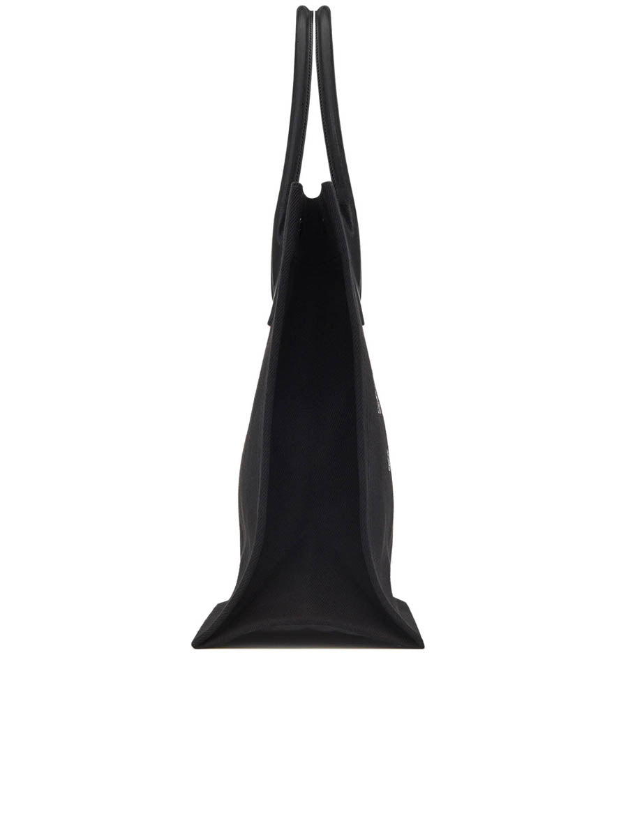 Rive Gauche Tote Bag in Linen and Leather
