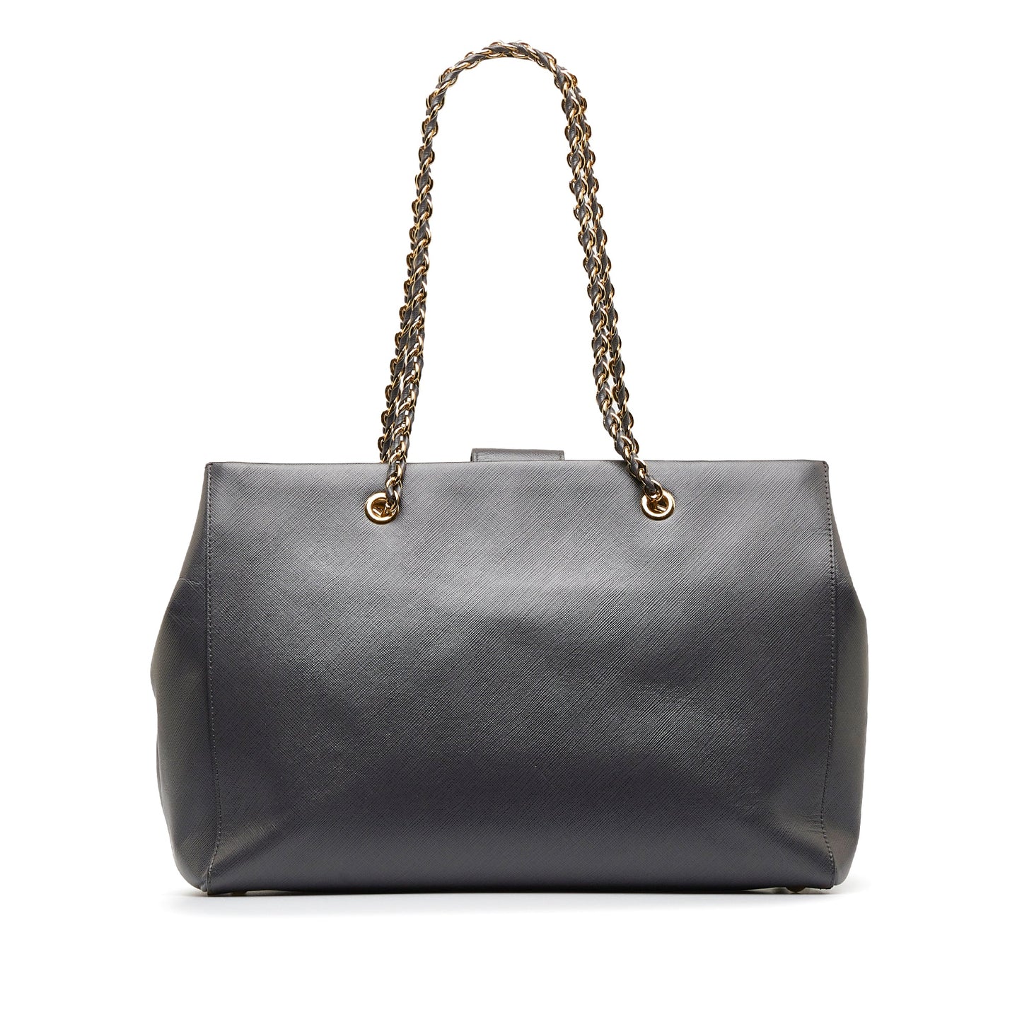 Gray Ferragamo Vara Leather Tote