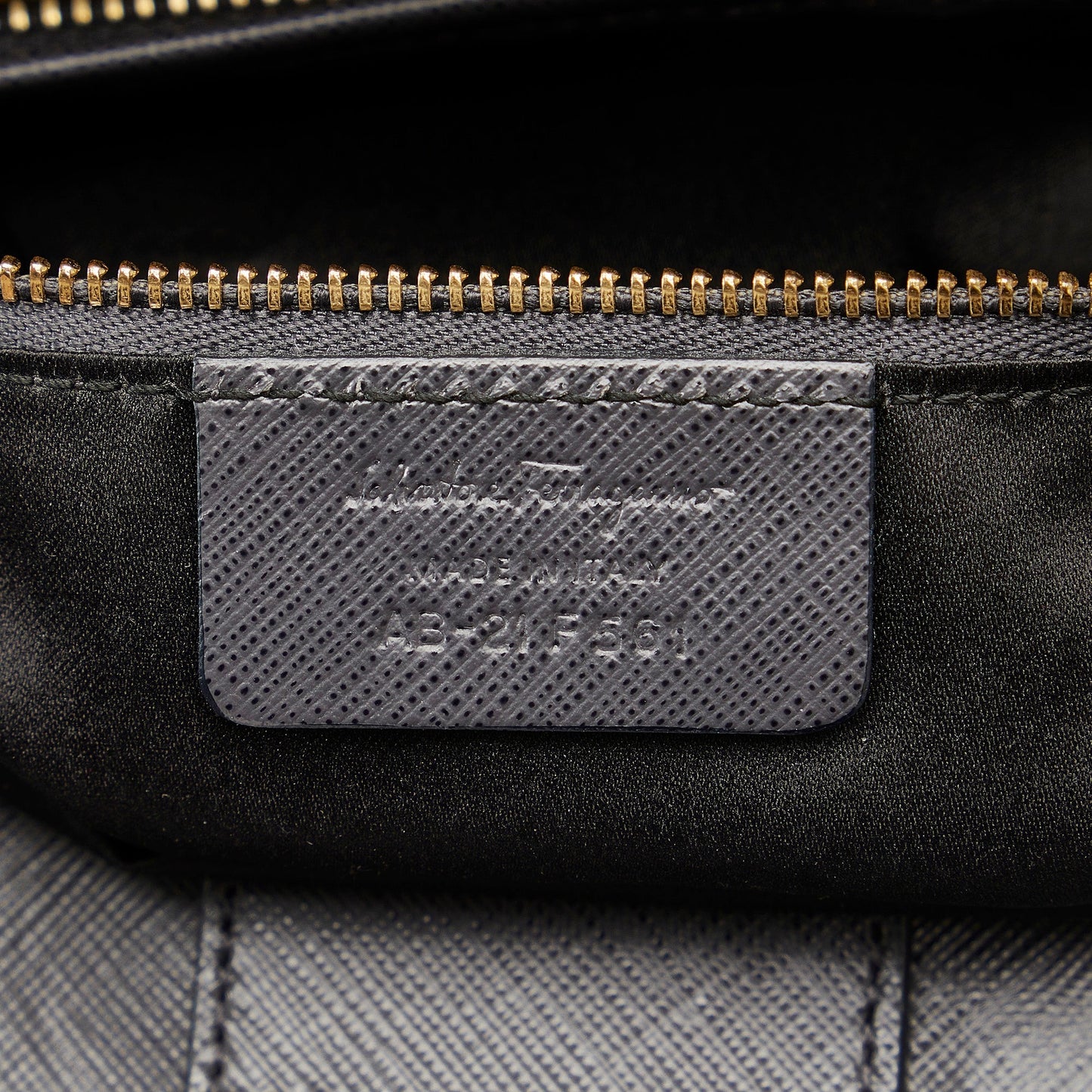 Gray Ferragamo Vara Leather Tote