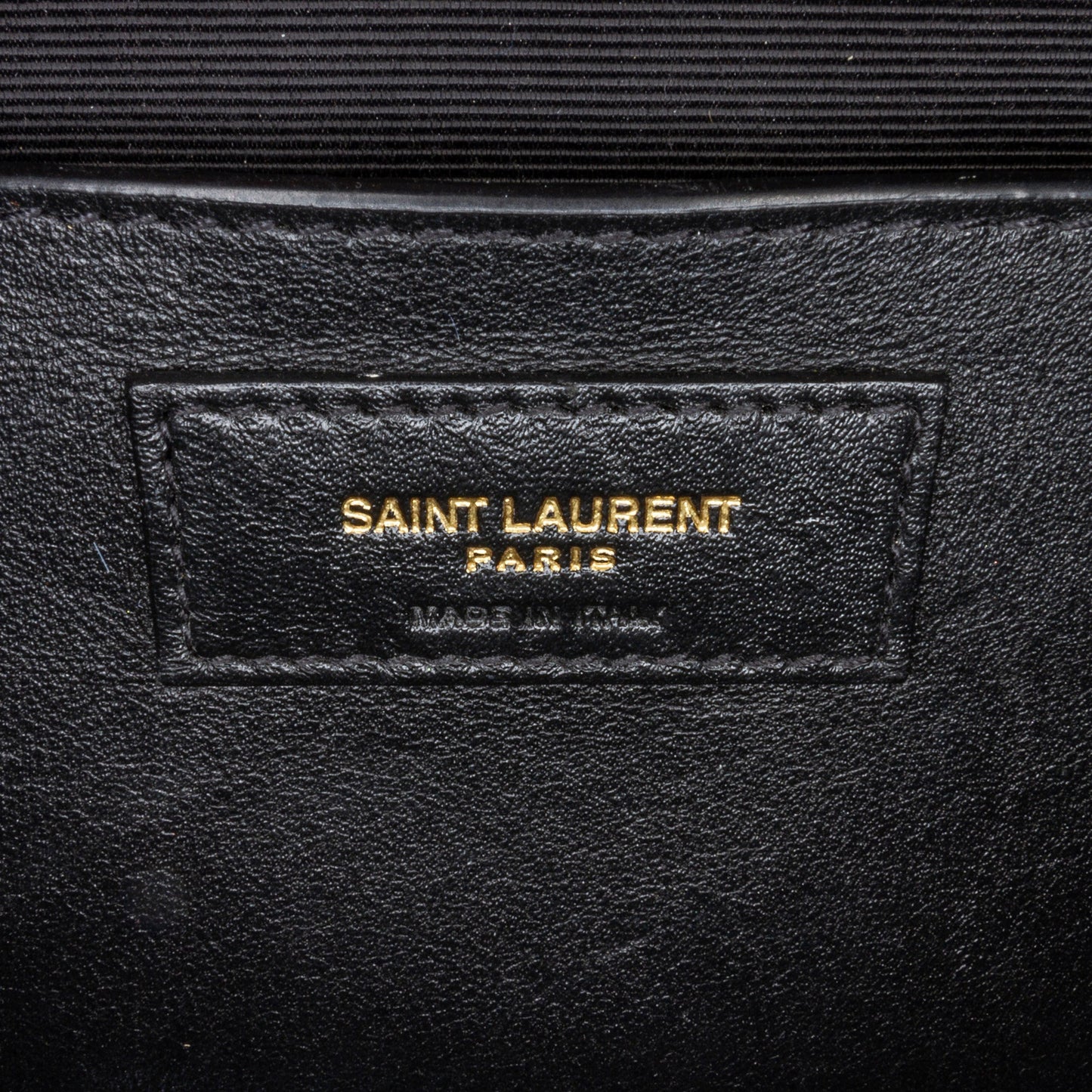 Yves Saint Laurent Monogram Envelope Black Calfskin