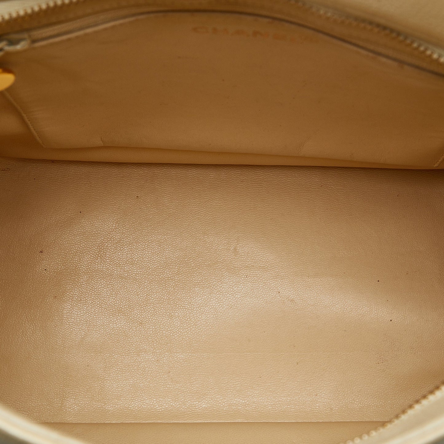 Chanel Medallion Tote Bag White Caviar Gold