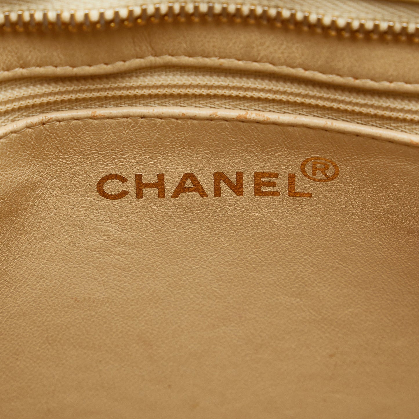 Chanel Medallion Tote Bag White Caviar Gold
