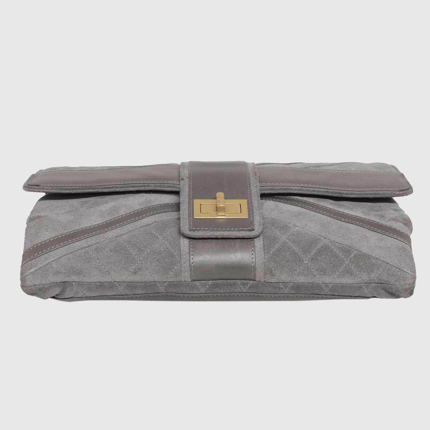 Grey Union Jack Jumbo Mademoiselle Flap Bag