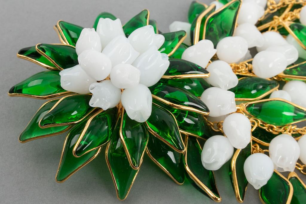 Broche pendentif muguet Augustine