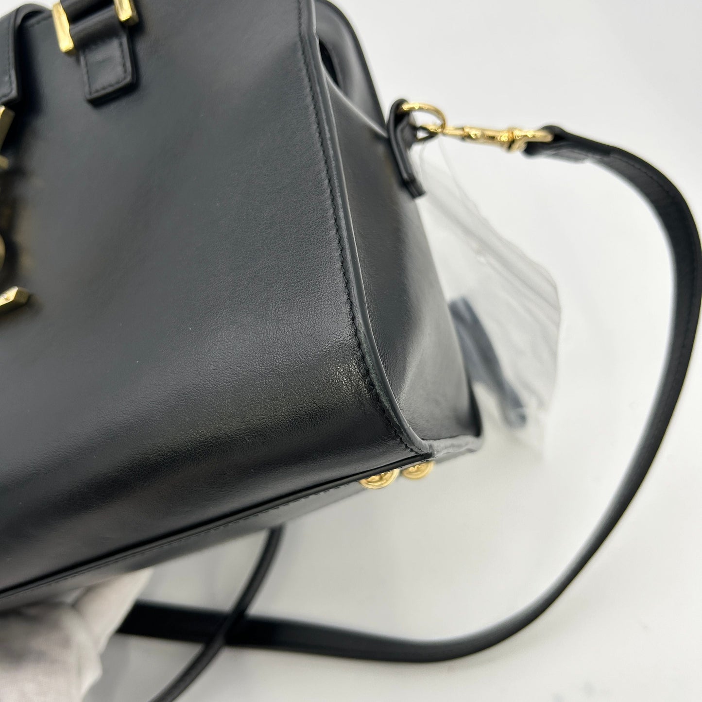 Saint Laurent Baby Monogram Cabas - Black Handle Bags, Handbags WD625894