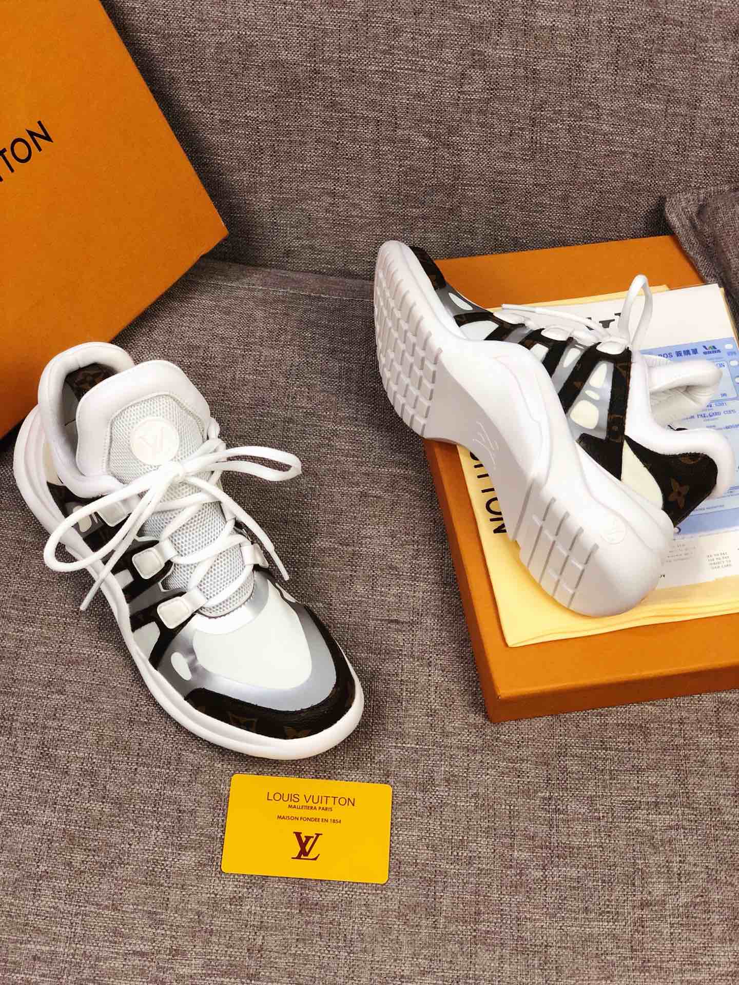GLM - LUV Archlight White Brown Sneaker