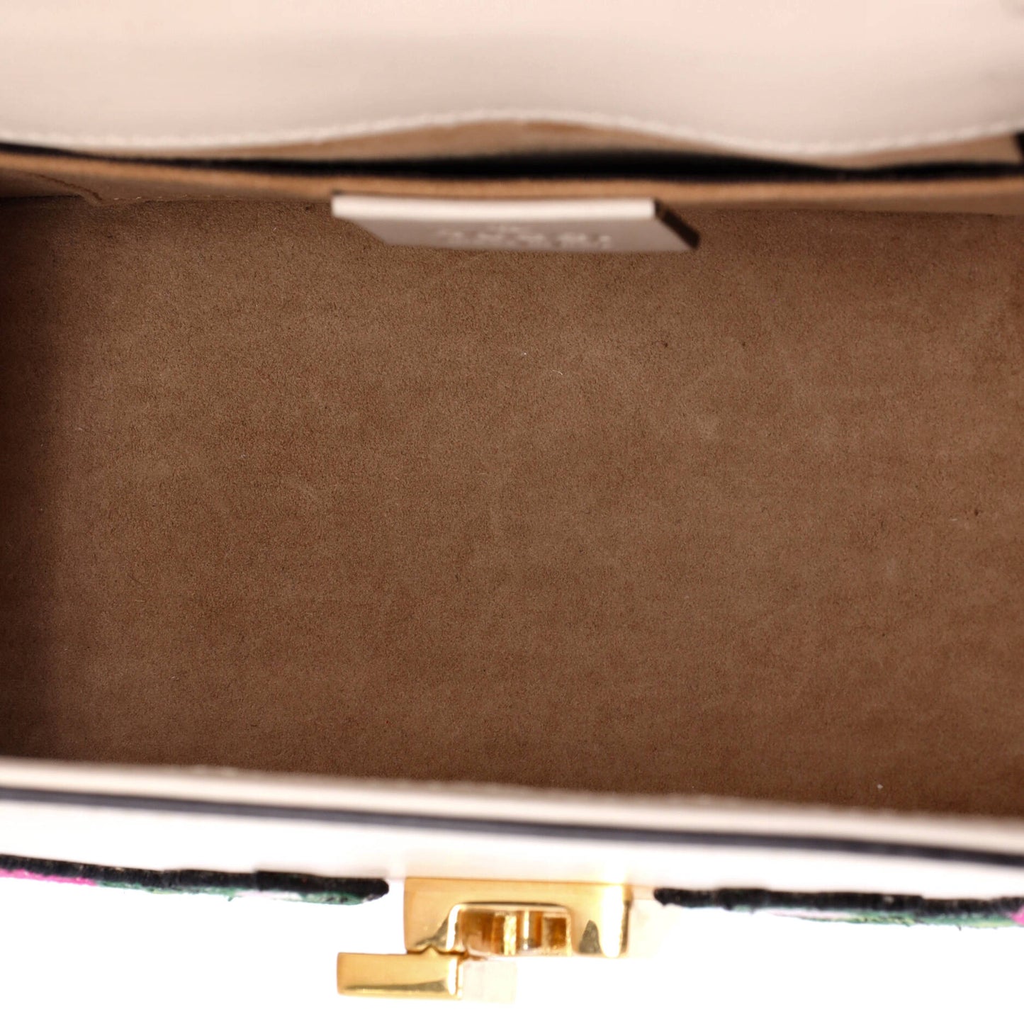 Sylvie Top Handle Bag Embroidered Leather Mini