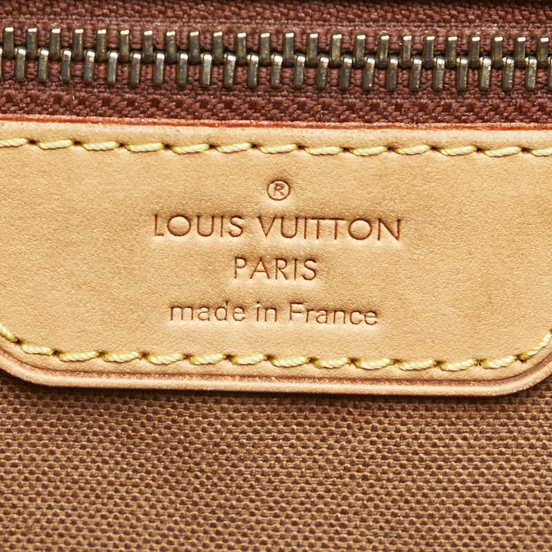 Louis Vuitton Monogram Battalion Horizontal Tote Handbag M51154 Brown PVC Leather  Louis Vuitton