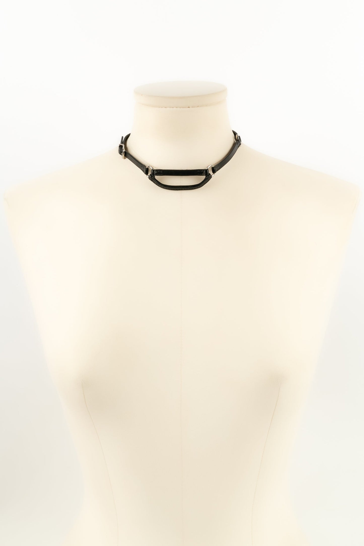Collier chocker en cuir HermÃƒÆ’Ã‚Â¨s