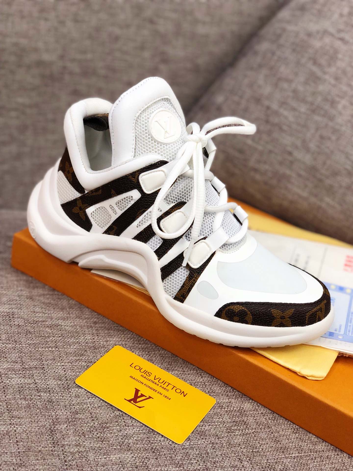 GLM - LUV Archlight White Brown Sneaker