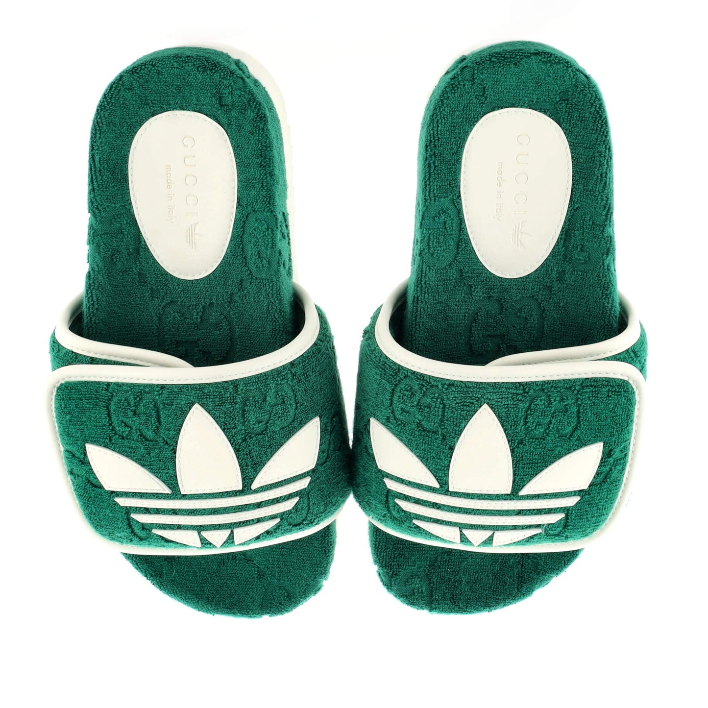 x Adidas Women's Platform Slide Sandals Terry Cloth